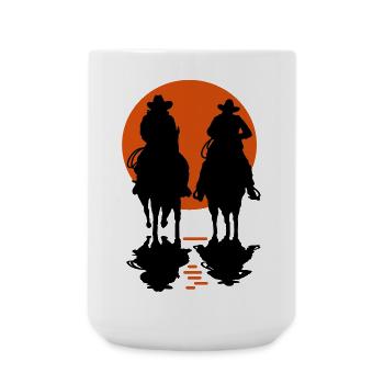 cowboy_2 - Large Mug 440 ml - white - Front