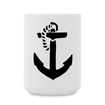 anker - Große Tasse 440 ml - Weiß - Vorne