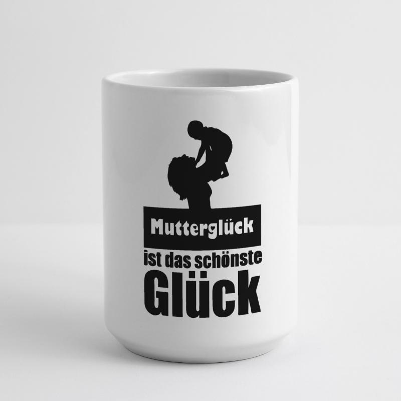Mutterglück Mutter Muttertag Geburt Geschenk Große Tasse 440 ml