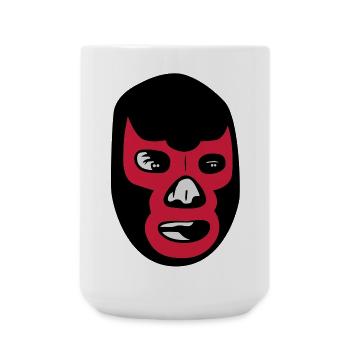mexican wrestling mask lucha libre - Große Tasse 440 ml - Weiß - Vorne