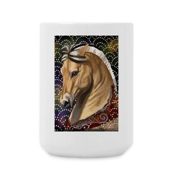 poster fjord - Large Mug 440 ml - white - Front