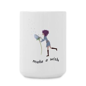Wish you something, believe that it is fulfilled - Large Mug 440 ml - white - Front