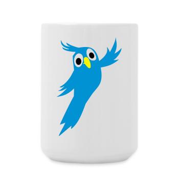 perroquet - Grande tasse 440 ml - blanc - Devant