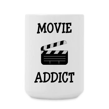 Movie Addict - Große Tasse 440 ml - Weiß - Vorne