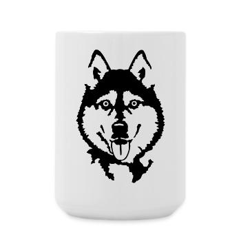 Husky - Large Mug 440 ml - white - Front