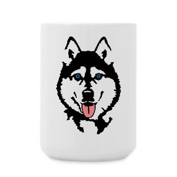 Husky - Large Mug 440 ml - white - Front