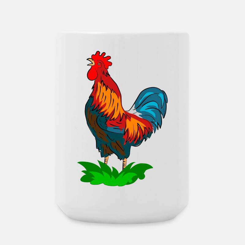 coq - Grande tasse 440 ml - blanc