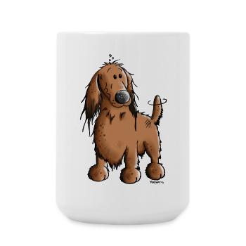 Danica der Dackel - Große Tasse 440 ml - Weiß - Vorne