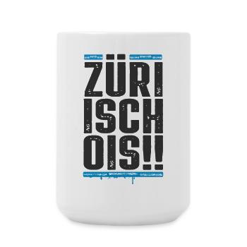 Zürich / Züri isch ois / Zürcher FC - Große Tasse 440 ml - Weiß - Vorne