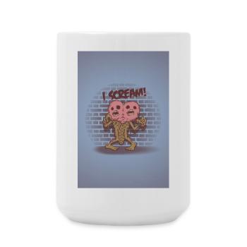 I scream Poster - Large Mug 440 ml - white - Front