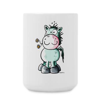 Das Pferd - Große Tasse 440 ml - Weiß - Vorne