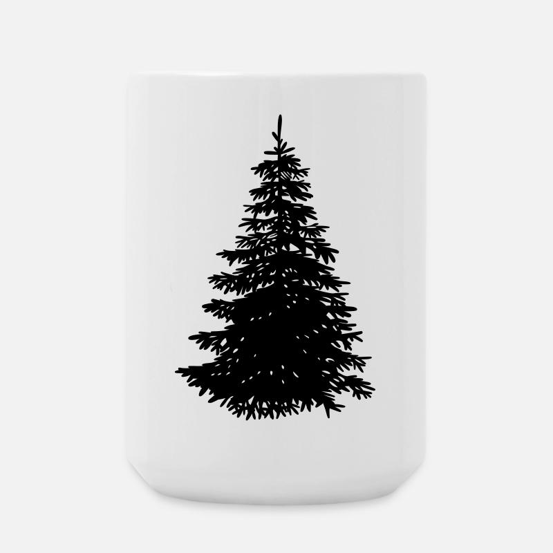Christmas tree - Large Mug 440 ml - white