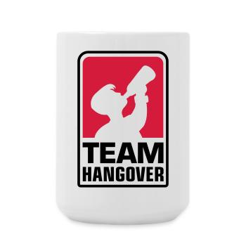 team logo hangover - Große Tasse 440 ml - Weiß - Vorne