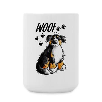 Woof Berner Sennenhund - Große Tasse 440 ml - Weiß - Vorne