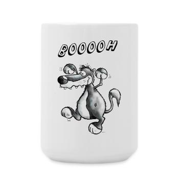 Wilder Wolf - Große Tasse 440 ml - Weiß - Vorne