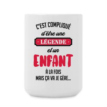 adolescent / enfant / ado / adolescente - Grande tasse 440 ml - blanc - Devant