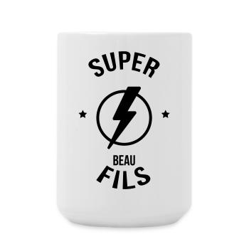 Beau Fils - Beau-Fils - Famille - Mariage - Tshirt - Large Mug 440 ml - white - Front