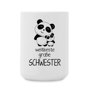 Weltbeste grosse Schwester - Große Tasse 440 ml - Weiß - Vorne