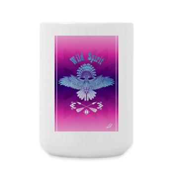 sauvage POSTER - Grande tasse 440 ml - blanc - Devant