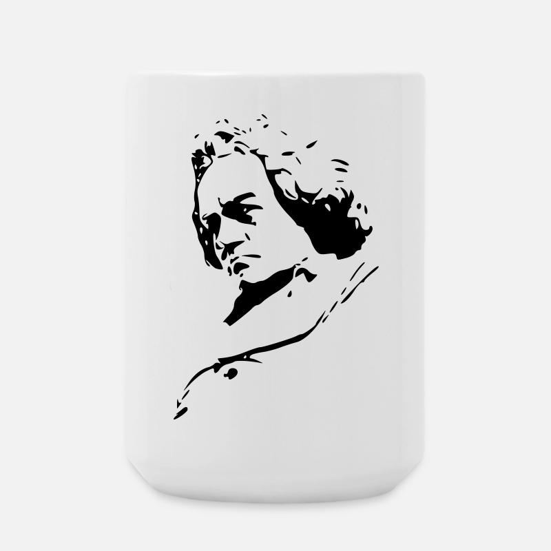Beethoven - Große Tasse 440 ml - Weiß