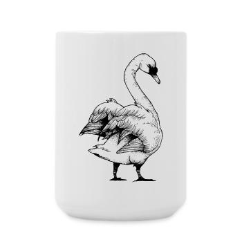 swan - Large Mug 440 ml - white - Front