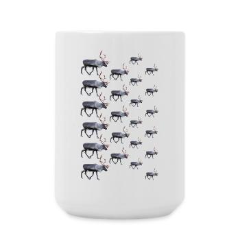 renne - Grande tasse 440 ml - blanc - Devant