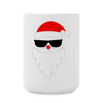 Cool Santa Claus Santa Claus - Large Mug 440 ml - white - Front