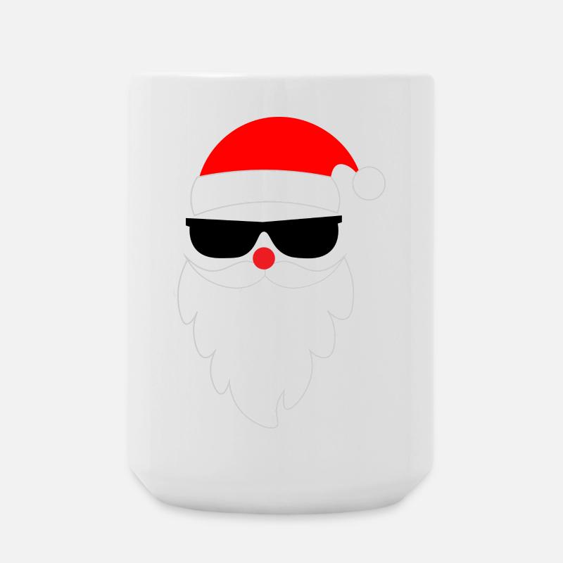 Cooler Weihnachtsmann Santa Nikolaus - Große Tasse 440 ml - Weiß