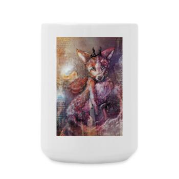 Faunia Fox - Große Tasse 440 ml - Weiß - Vorne