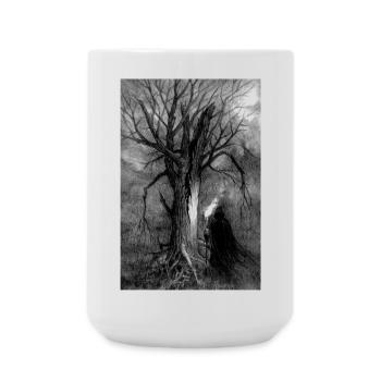ARBRE - Grande tasse 440 ml - blanc - Devant