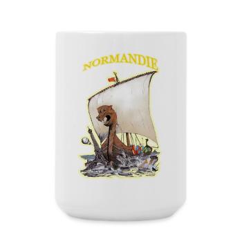 NORMANDIE 1110 ANS CMXI - MMXXI - Grande tasse 440 ml - blanc - Devant