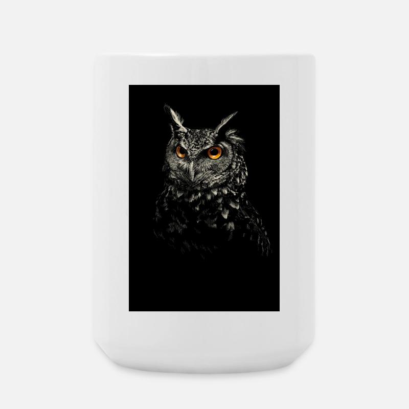 Owl - Large Mug 440 ml - white