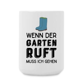 Gartenarbeit - Große Tasse 440 ml - Weiß - Vorne