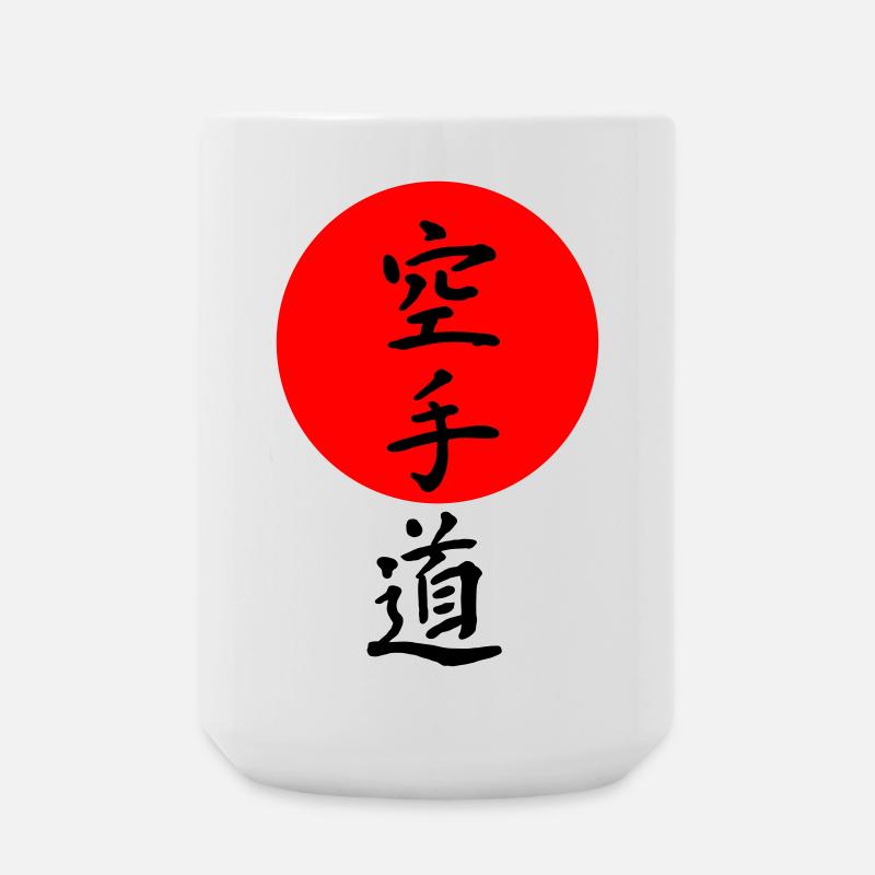 Inscription karaté - Grande tasse 440 ml - blanc