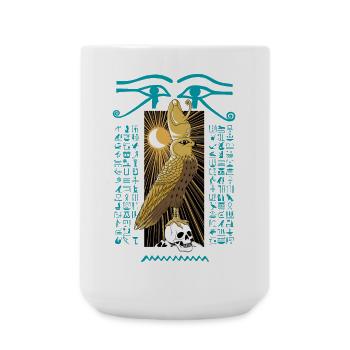 Horus Dieu de l'ancienne Égypte - Grande tasse 440 ml - blanc - Devant