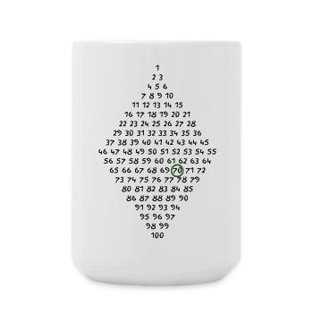 70th birthday - Large Mug 440 ml - white - Front