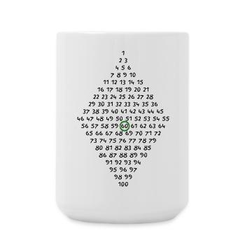 60th birthday - Large Mug 440 ml - white - Front