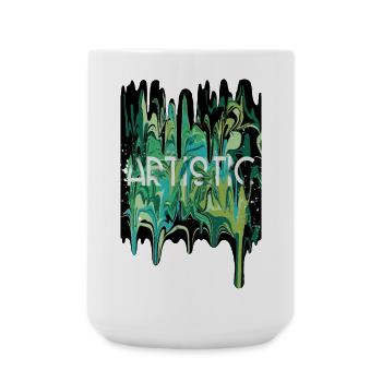 Kunstkunst coulure - Große Tasse 440 ml - Weiß - Vorne