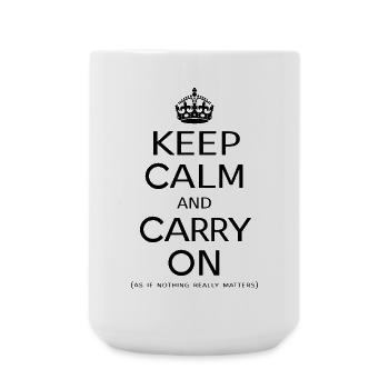 Keep calm [black] - Large Mug 440 ml - white - Front