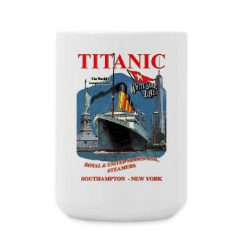 TITANIC création Louis RUNEMBERG © Adagp - Grande tasse 440 ml - blanc - Devant