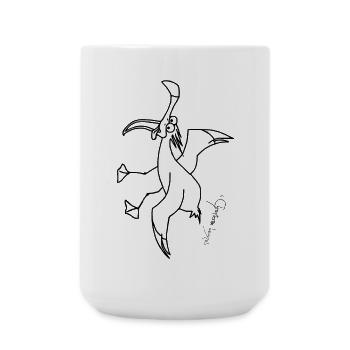 Kreischmöwe - Larus Vocifer - Große Tasse 440 ml - Weiß - Vorne