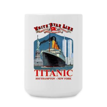 TITANIC SPIRIT Kreation Louis RUNEMBERG © Adagp - Große Tasse 440 ml - Weiß - Vorne