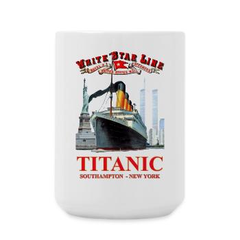 TITANIC SPIRIT CREATION Louis RUNEMBERG © Adagp - Large Mug 440 ml - white - Front
