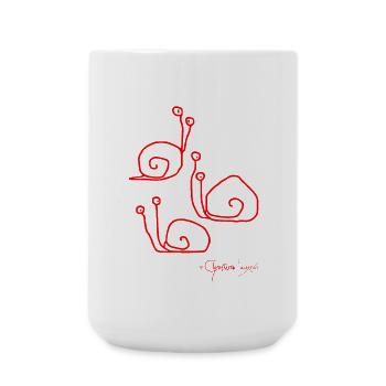 Escargotsmeeting © Chyropterum Innoxius - Grande tasse 440 ml - blanc - Devant