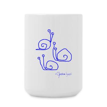 Escargotsmeeting © Chyropterum Innoxius - Grande tasse 440 ml - blanc - Devant