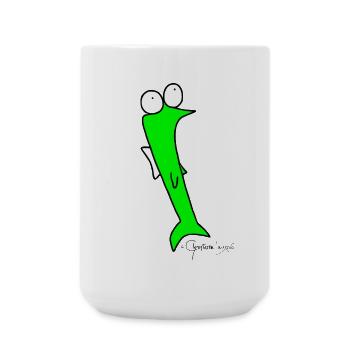 Plötzfisch - Piscis Rutilus - Große Tasse 440 ml - Weiß - Vorne
