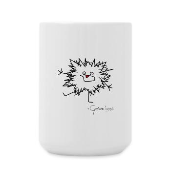 L'animal moelleux panique - Bestiolus Cerritus - Grande tasse 440 ml - blanc - Devant