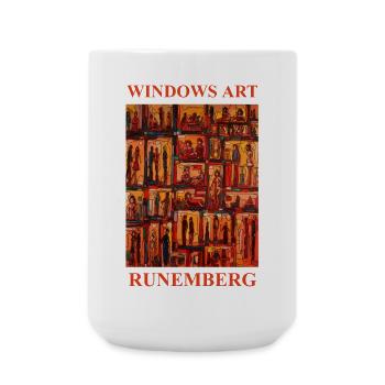 WINDOWS ART LOUIS RUNEMBERG ADAGP - Grande tasse 440 ml - blanc - Devant