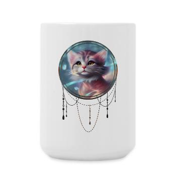 Cute little kitten - Large Mug 440 ml - white - Front
