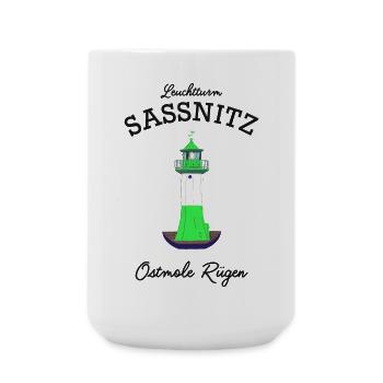Île de Rügen, phare de Sassnitz, mer Baltique allemande - Grande tasse 440 ml - blanc - Devant
